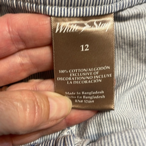 White Stag Pinstripe Skort, blue, 12 - Picture 5 of 5